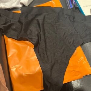 Set of Four Black Thong Panties